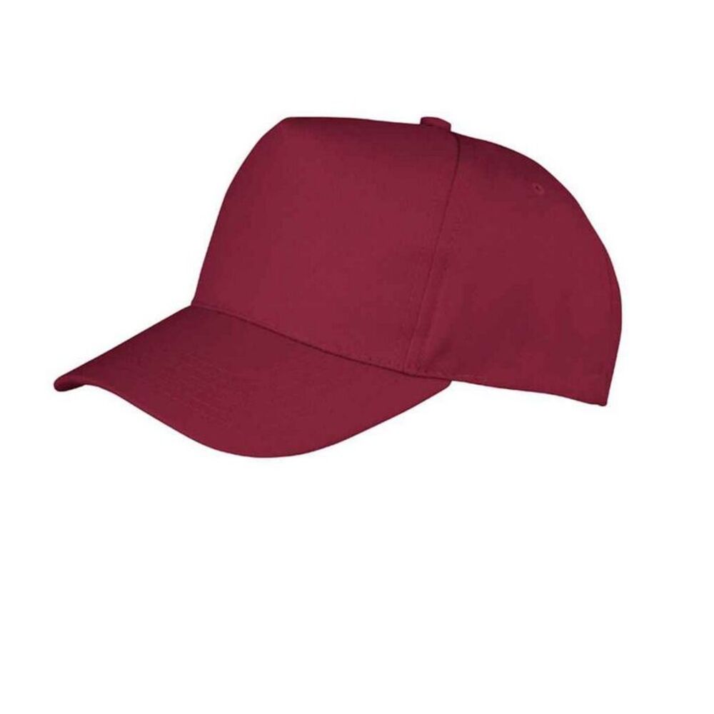 Result Boston 5 Panel Baseball Cap / Burgundy
